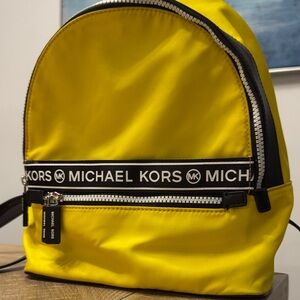 Michael Kors Bright Yellow Backpack